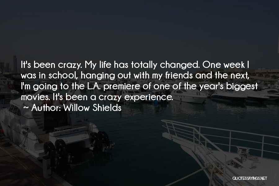 Experience With Friends Quotes By Willow Shields