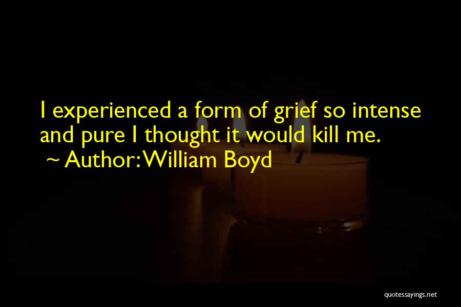 Experienced Quotes By William Boyd