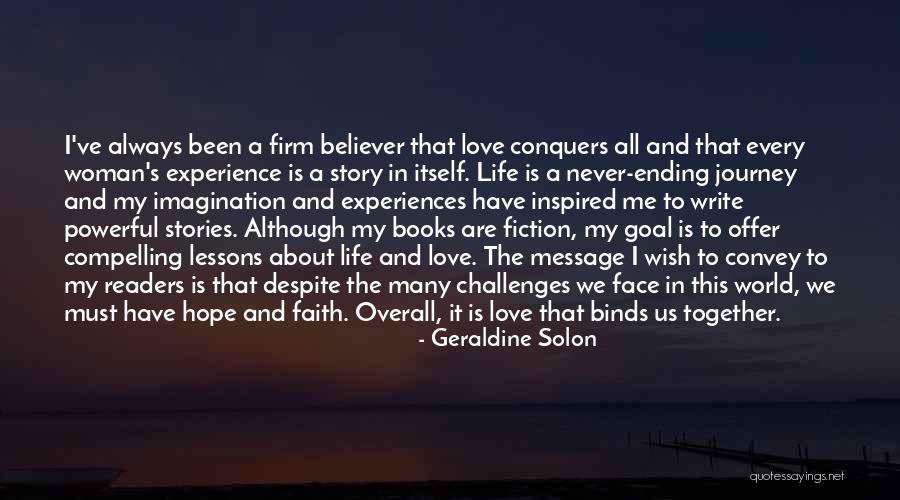 Experiences And Lessons Quotes By Geraldine Solon Experiences And Lessons Quotes By Geraldine Solon