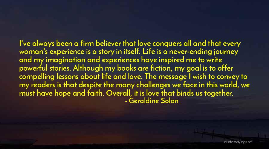 Experiences Ending Quotes By Geraldine Solon Experiences Ending Quotes By Geraldine Solon
