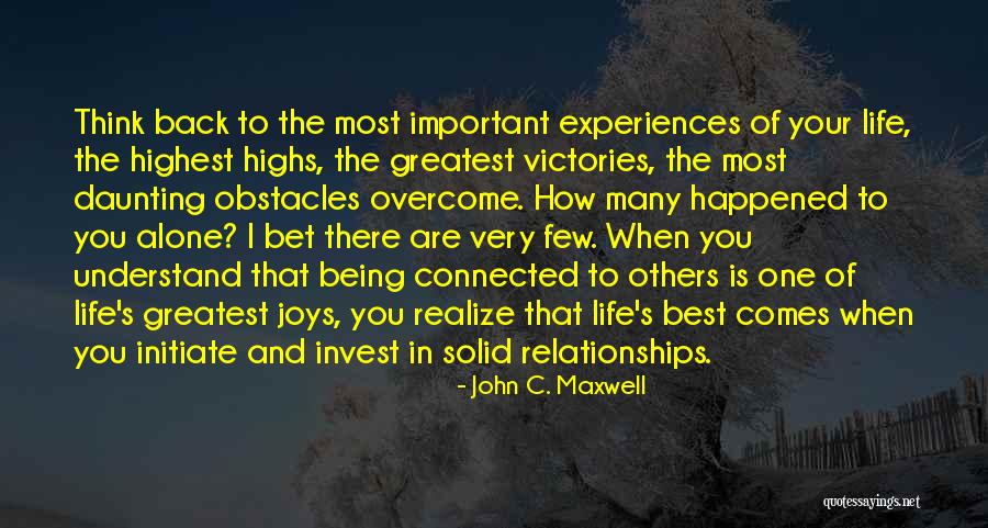 Experiences In Life Quotes By John C. Maxwell Experiences In Life Quotes By John C. Maxwell