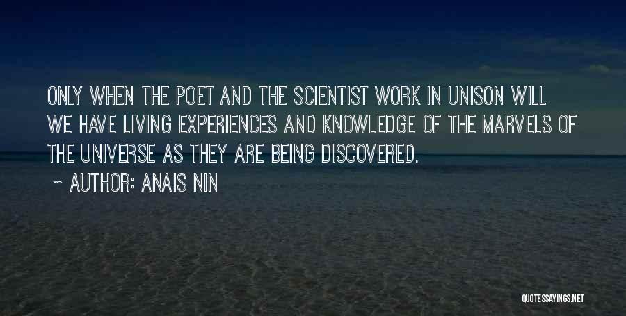 Experiences In Work Quotes By Anais Nin