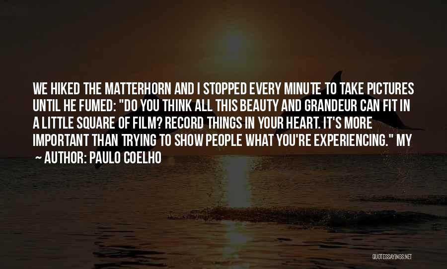 Experiencing Beauty Quotes By Paulo Coelho