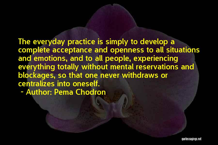 Experiencing Everything Quotes By Pema Chodron