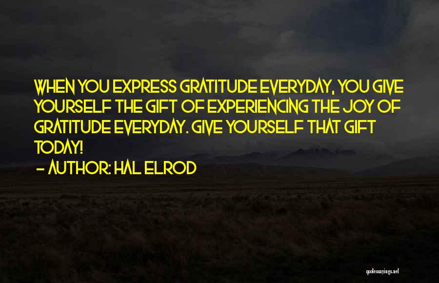 Experiencing Joy Quotes By Hal Elrod