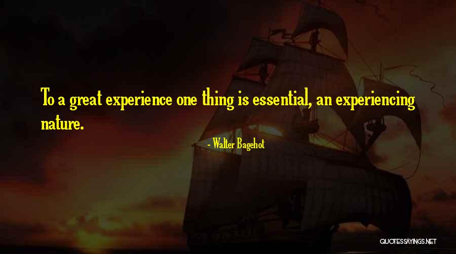 Experiencing Nature Quotes By Walter Bagehot Experiencing Nature Quotes By Walter Bagehot