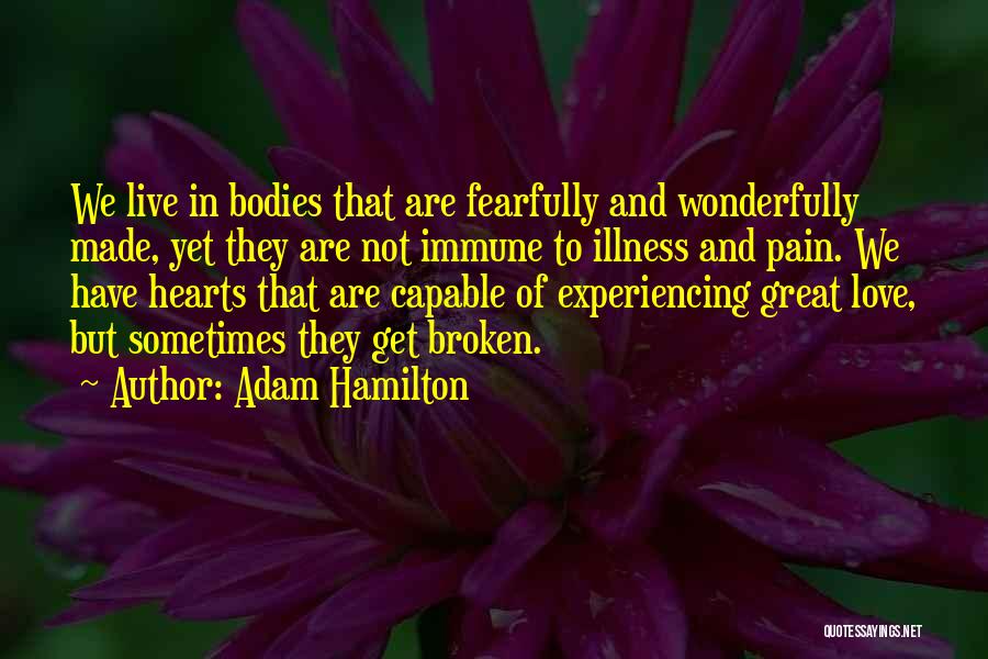 Experiencing Pain Quotes By Adam Hamilton