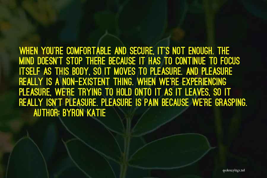 Experiencing Pain Quotes By Byron Katie