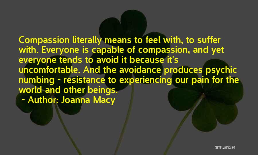 Experiencing Pain Quotes By Joanna Macy