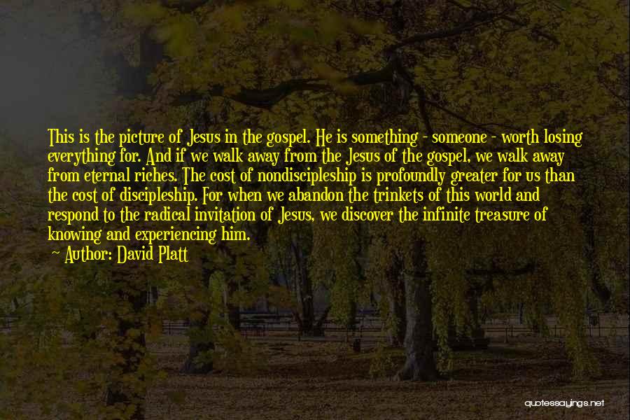 Experiencing The World Quotes By David Platt