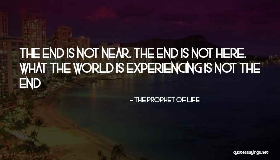 Experiencing The World Quotes By The Prophet Of Life