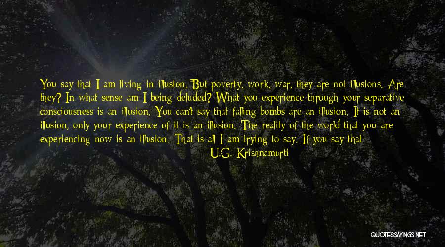 Experiencing The World Quotes By U.G. Krishnamurti