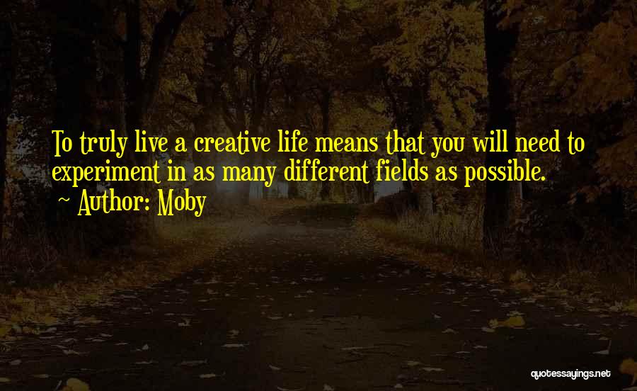 Experiment Quotes By Moby