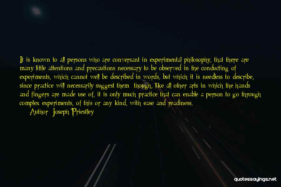 Experimental Art Quotes By Joseph Priestley