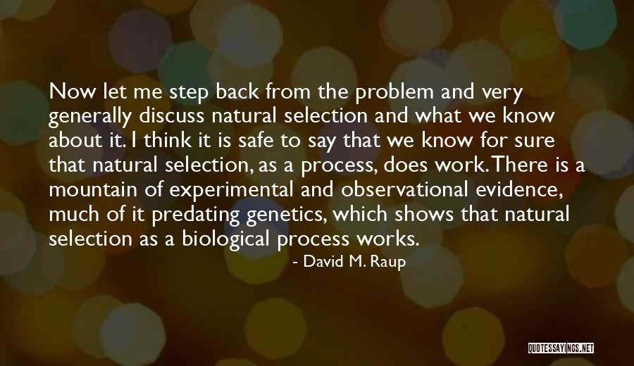 Experimental Work Quotes By David M. Raup