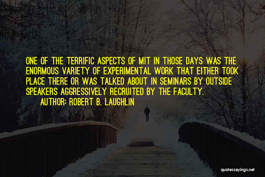 Experimental Work Quotes By Robert B. Laughlin