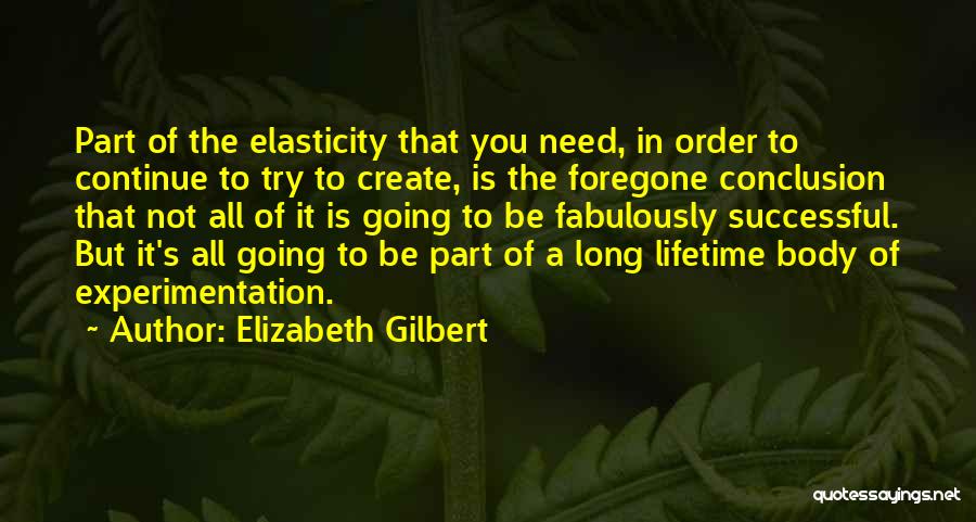 Experimentation Quotes By Elizabeth Gilbert