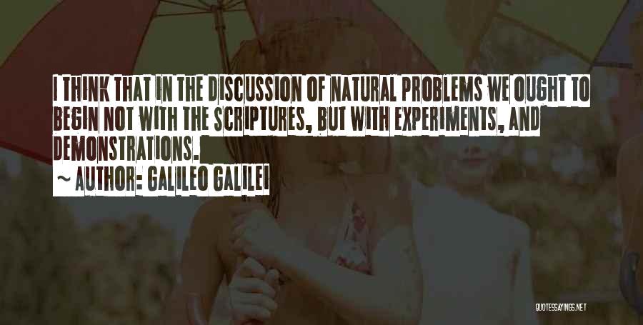 Experiments Quotes By Galileo Galilei