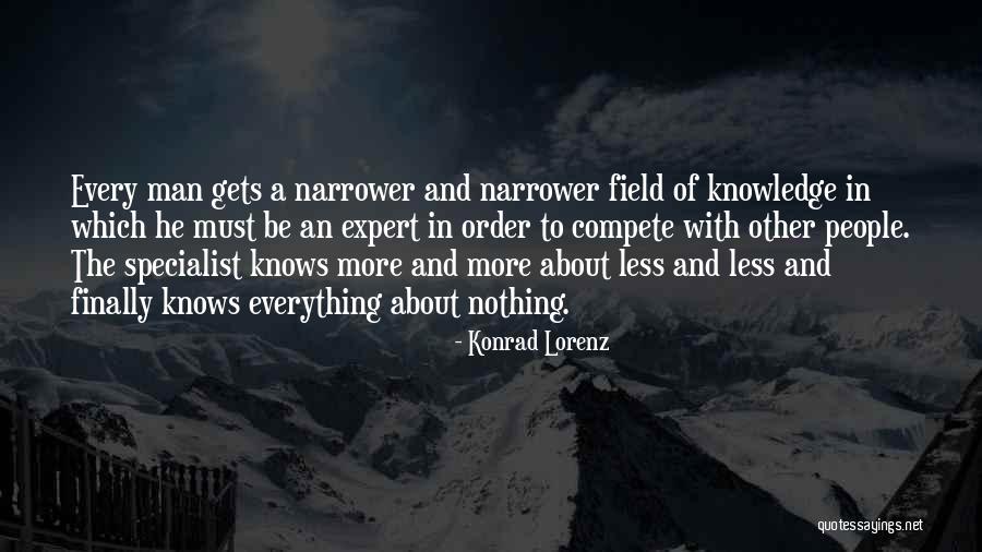 Expert In Nothing Quotes By Konrad Lorenz Expert In Nothing Quotes By Konrad Lorenz