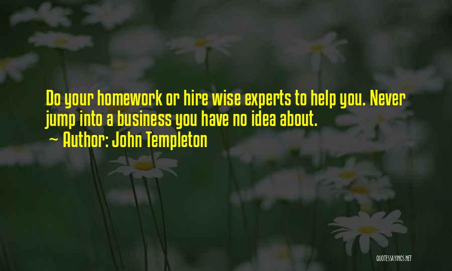 Experts For Business Quotes By John Templeton