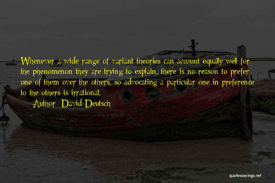 Explain The Quotes By David Deutsch