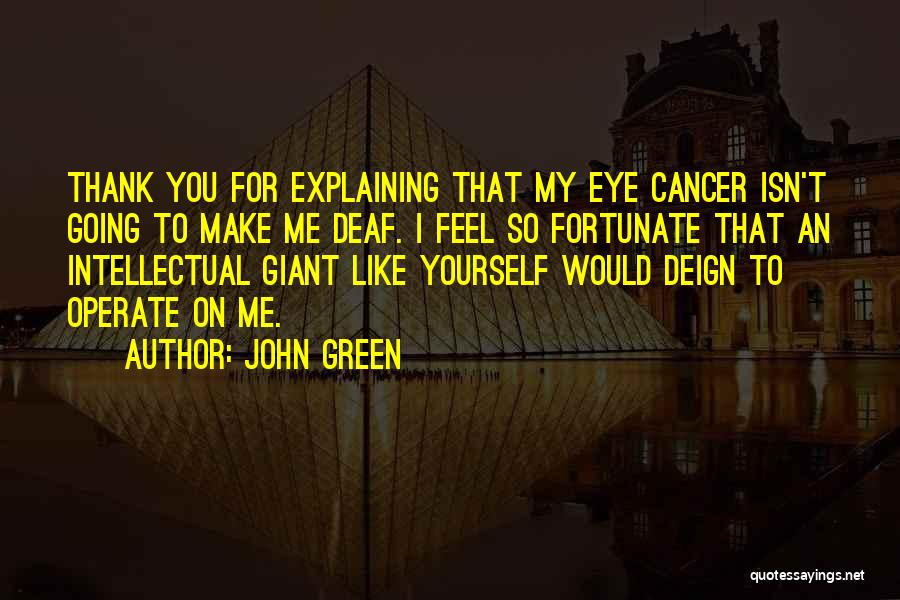 Explaining How You Feel Quotes By John Green