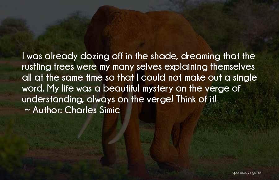 Explaining Life Quotes By Charles Simic