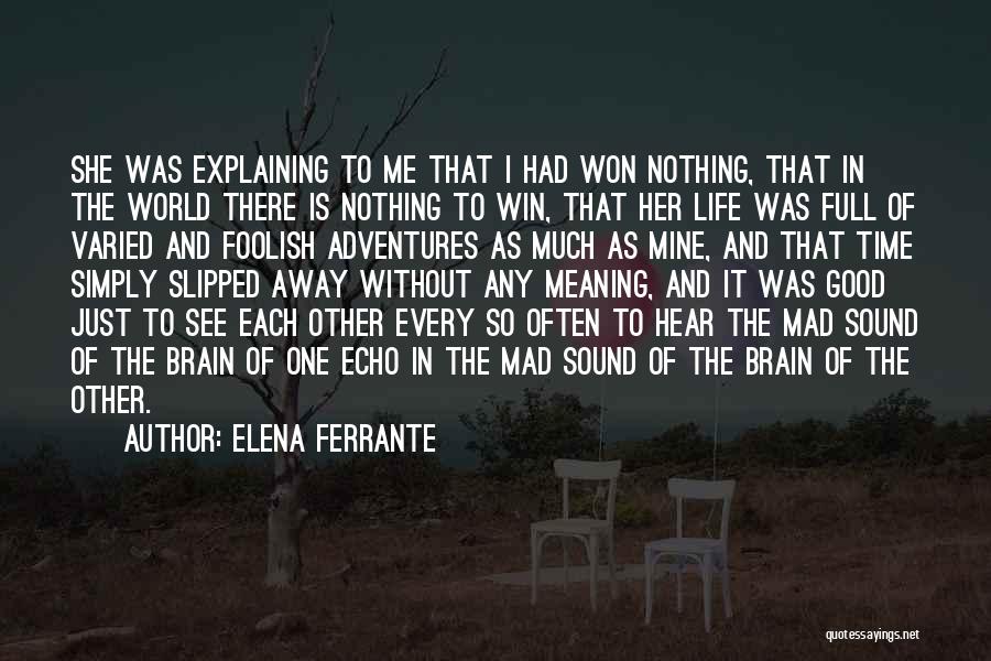 Explaining Life Quotes By Elena Ferrante