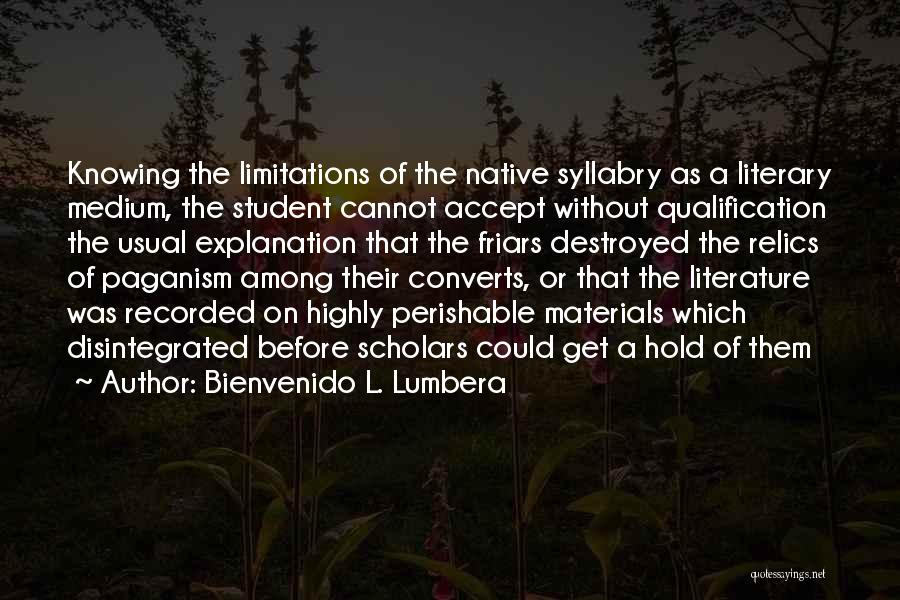 Explanation Quotes By Bienvenido L. Lumbera