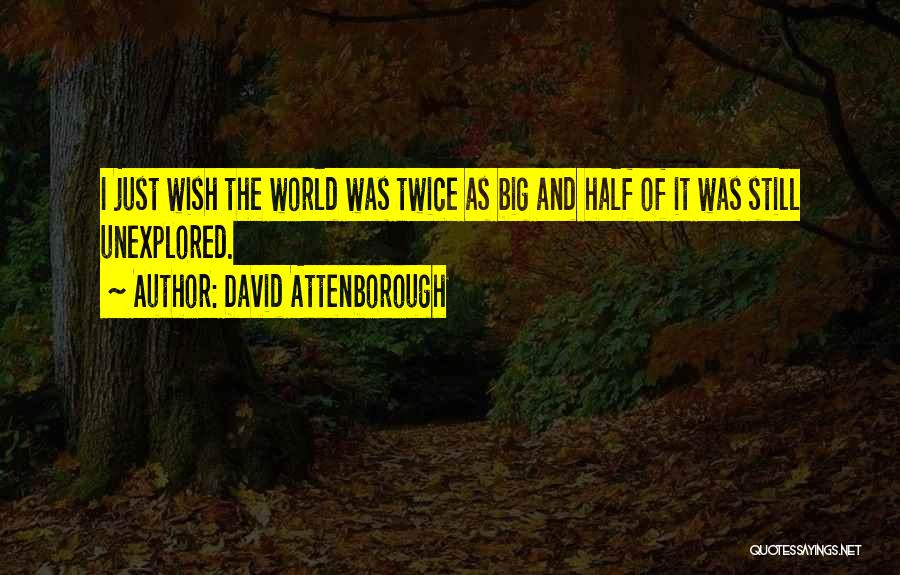 Exploration And Discovery Quotes By David Attenborough