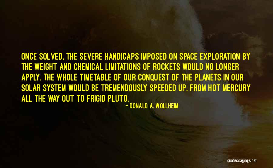 Exploration Of Space Quotes By Donald A. Wollheim