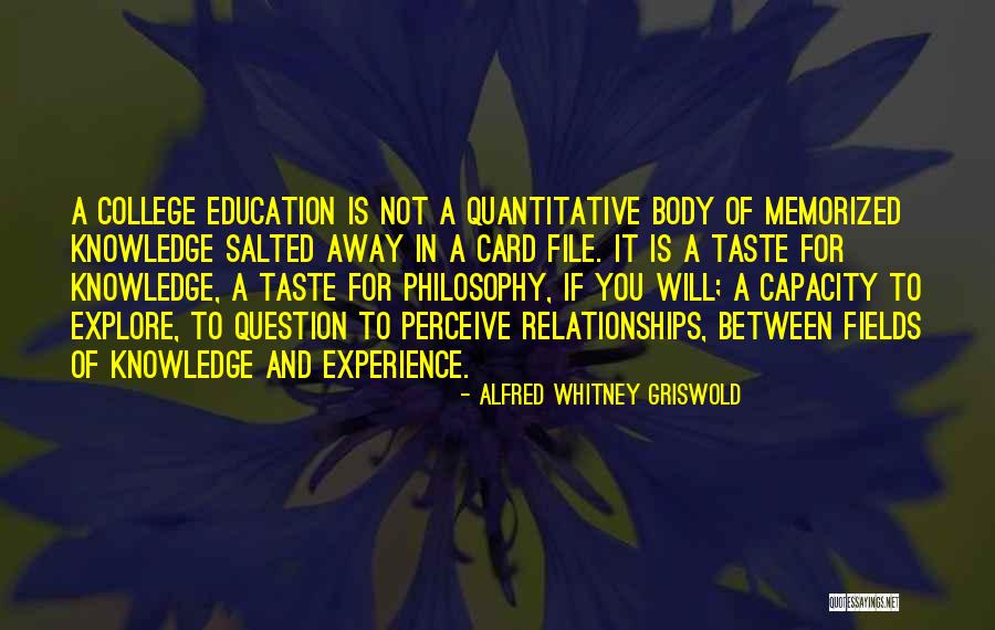 Explore Knowledge Quotes By Alfred Whitney Griswold