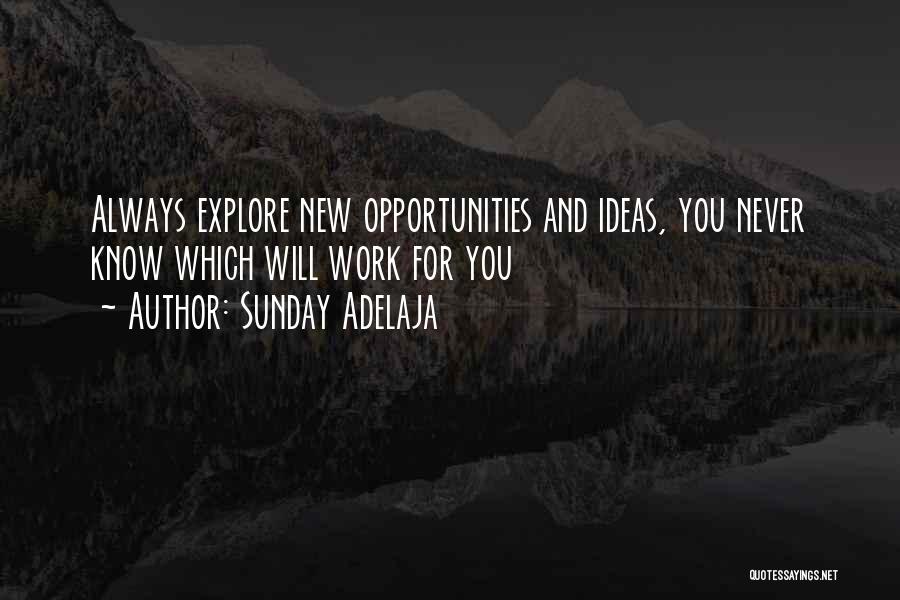 Explore Opportunities Quotes By Sunday Adelaja