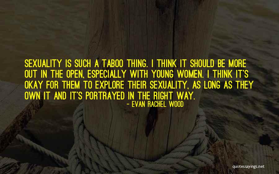 Explore Sexuality Quotes By Evan Rachel Wood Explore Sexuality Quotes By Evan Rachel Wood