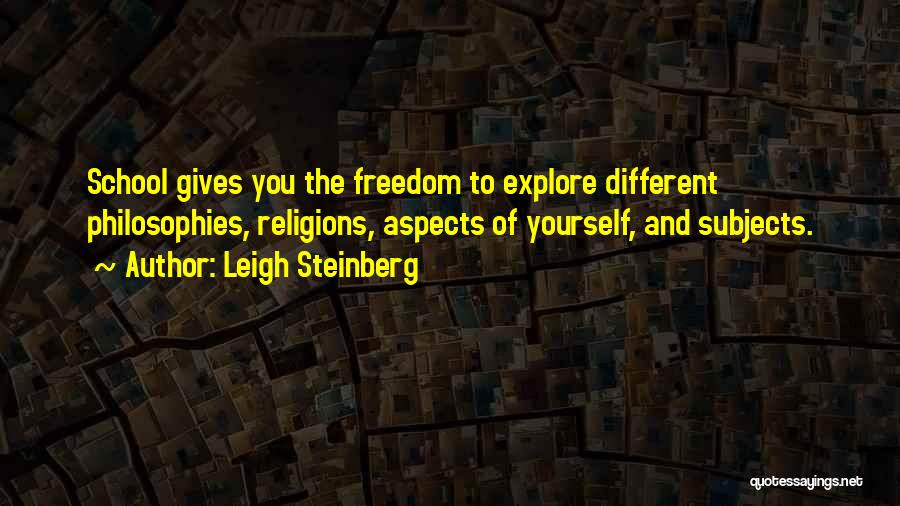 Explore Yourself Quotes By Leigh Steinberg