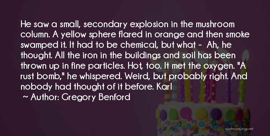 Explosion Quotes By Gregory Benford