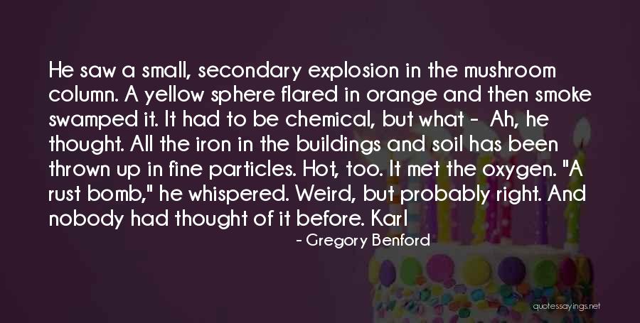 Explosion Quotes By Gregory Benford