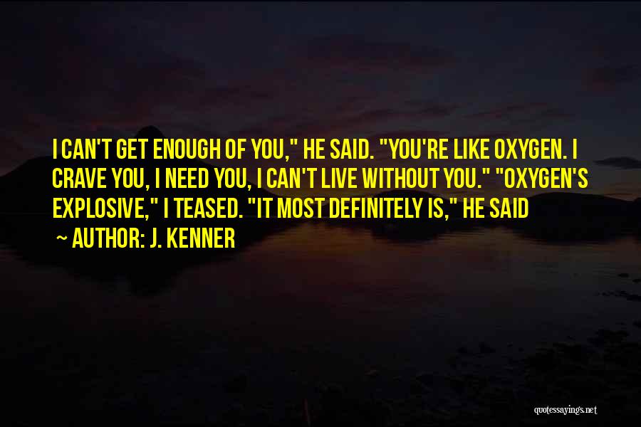 Explosive Quotes By J. Kenner