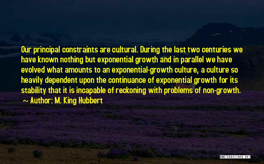 Exponential Growth Quotes By M. King Hubbert