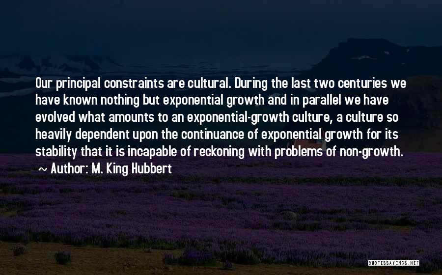 Exponential Quotes By M. King Hubbert