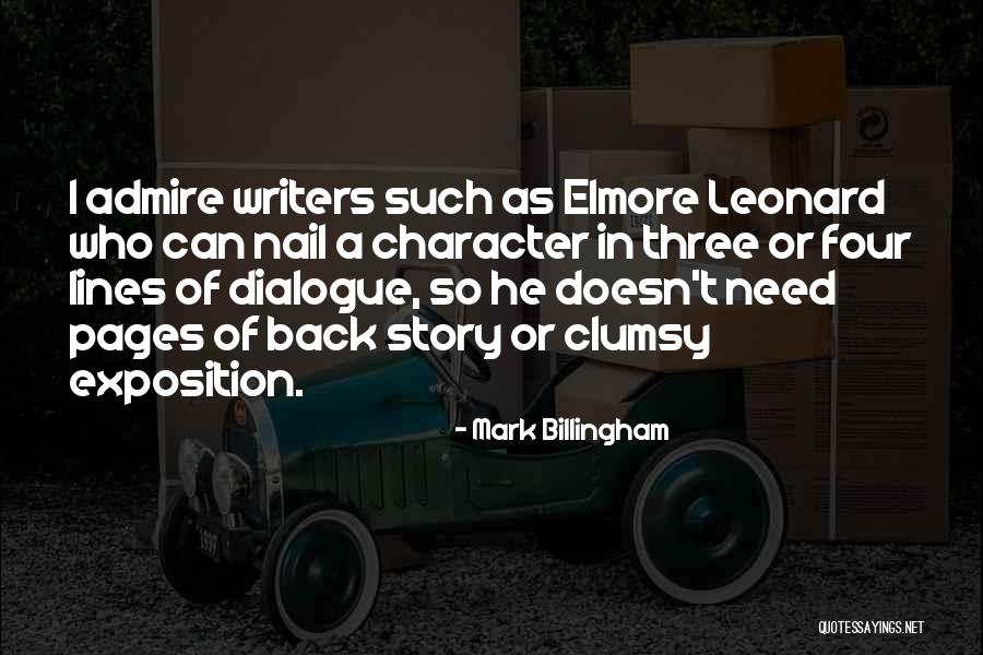 Exposition In A Story Quotes By Mark Billingham Exposition In A Story Quotes By Mark Billingham
