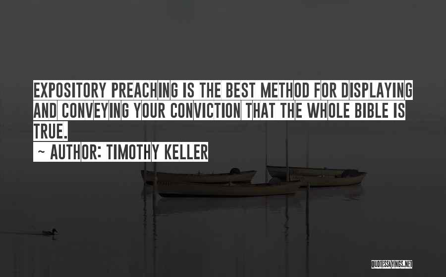 Expository Preaching Quotes By Timothy Keller