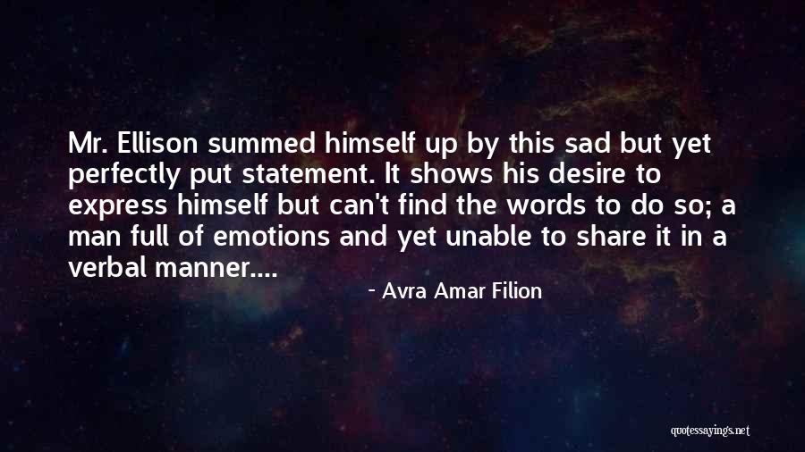 Express Emotions Quotes By Avra Amar Filion Express Emotions Quotes By Avra Amar Filion