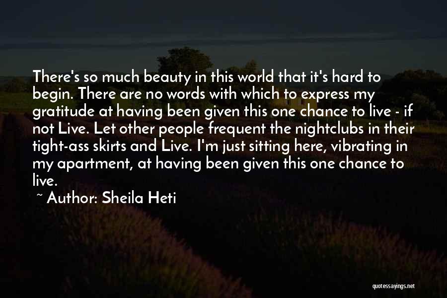 Express Gratitude To Someone Quotes By Sheila Heti