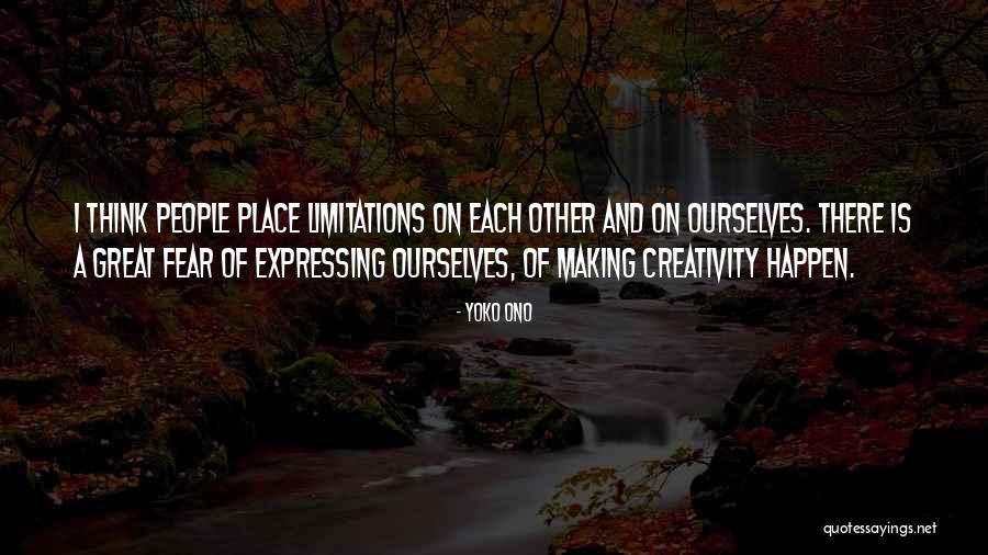 Expressing Creativity Quotes By Yoko Ono Expressing Creativity Quotes By Yoko Ono