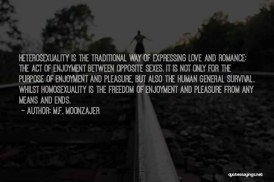 Expressing Love Quotes By M.F. Moonzajer