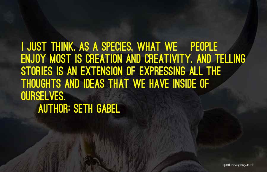 Expressing Your Thoughts Quotes By Seth Gabel