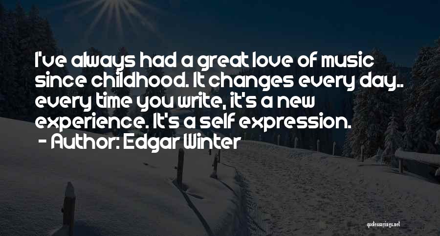 Expression Of Love Quotes By Edgar Winter