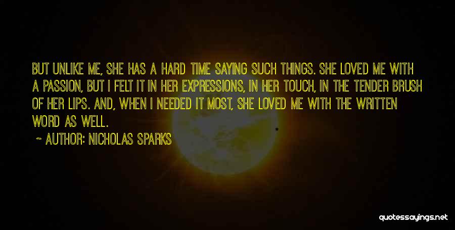 Expressions Of Love Quotes By Nicholas Sparks