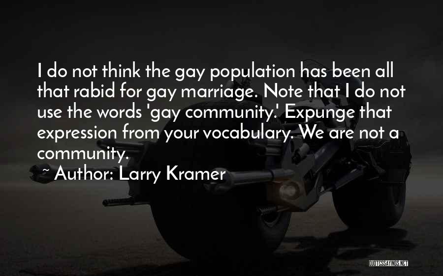 Expunge Quotes By Larry Kramer